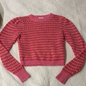 Wilfred Pink and Red Crew Neck Sweater